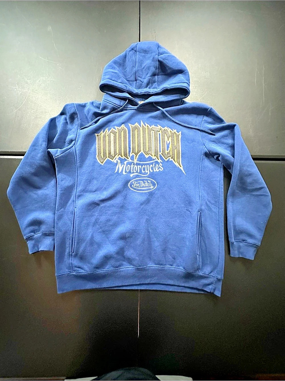 Von Dutch Motorcycles Graphic Hoodie Graphic Hoodie in Blue